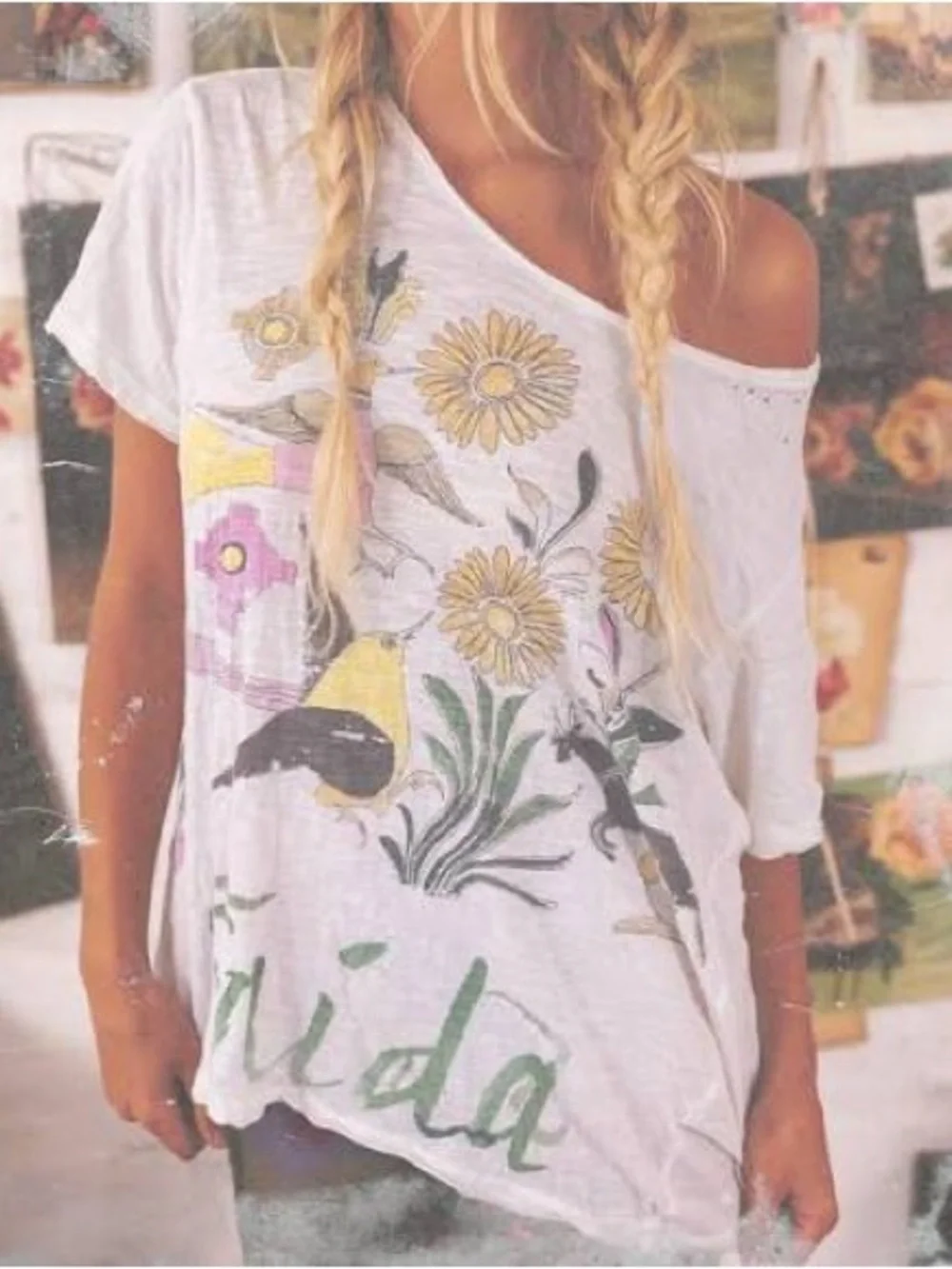 Magnolia Pearl Flight Flowers Frida tee - Picture 2 of 6